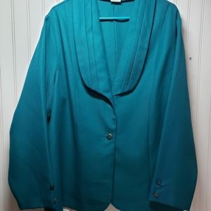 Dark Aqua 2pc Skirt Suit